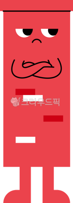 outline,illustration,cute,shape,character,shape character,expression,face,simple,plain,chimney,fat,pointy,angry,negative