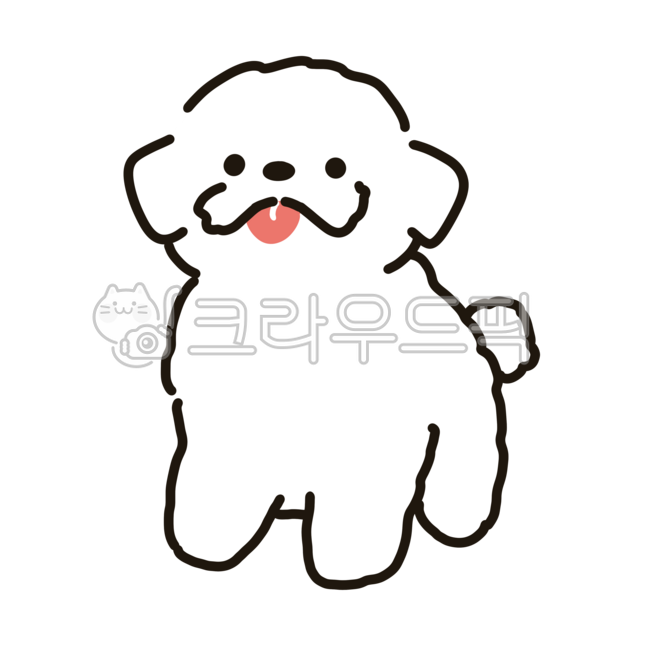 강아지,귀여운,흰색,털복숭이,반려견,애완동물,카와이,만화,동물,행복한,미소,친근한,일러스트