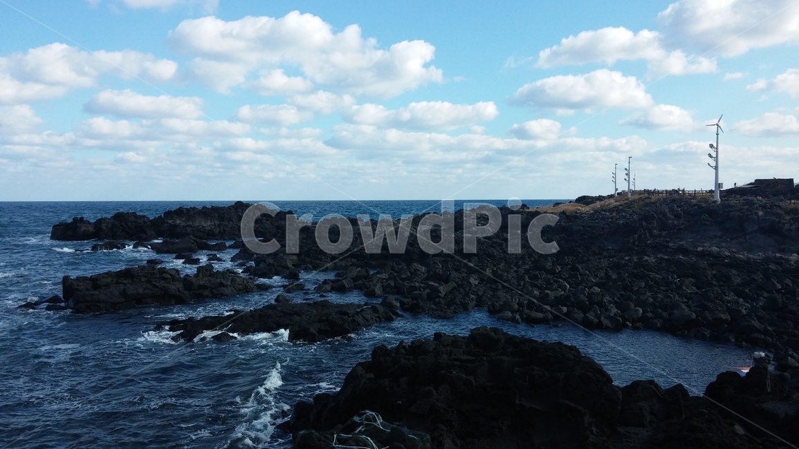 바다,제주도,제주,하늘,푸른색,바위,구름