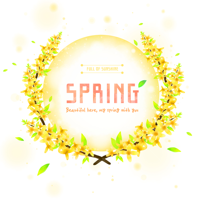 개나리,꽃,프레임,봄,배경,백그라운드,봄,계절,spring,season,그래픽,일러스트레이션,graphic,illustration,art,미술,paper,종이
