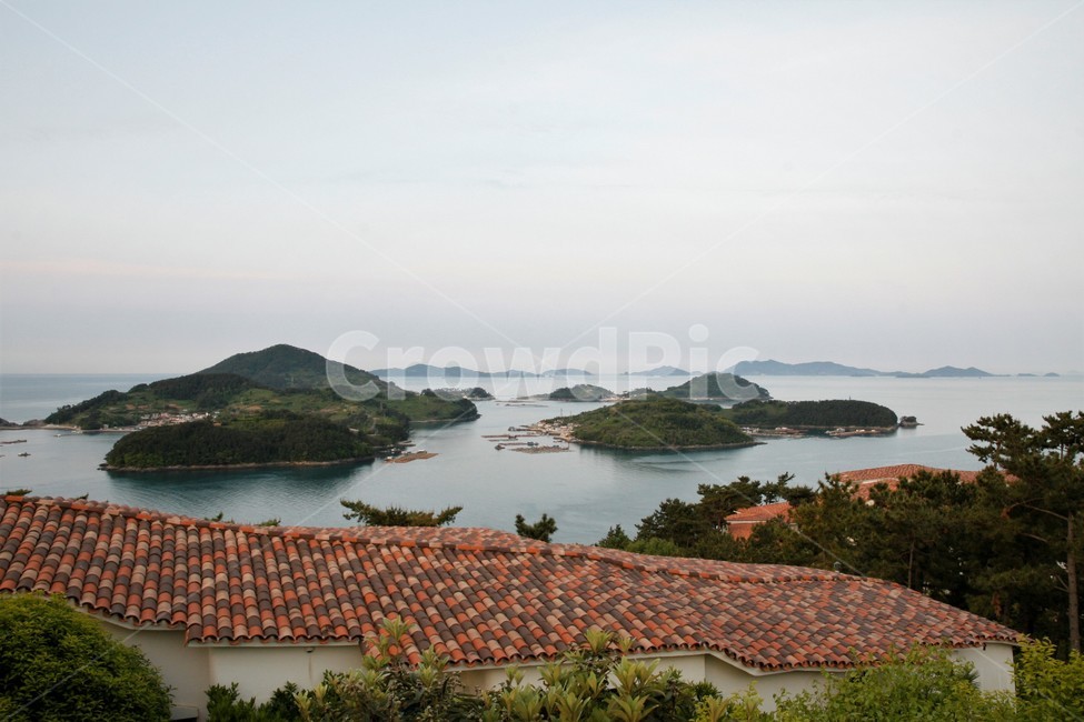 남해,한려해상,국립공원,통영,다도해,바다,하늘,자연,풍경,nature,landscape,outdoors,옥외,land,땅,roof,지붕,ocean,대양,sea,water,물