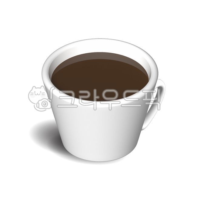 커피,따뜻한커피,아메리카노,따아,하얀컵,coffee,americano,3d