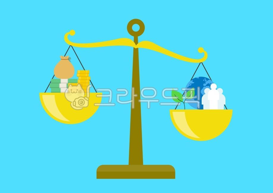 벡터,일러스트,일러스트레이션,드로잉,그림,플랫,비즈니스,환경,친환경,에코,지구의날,자연,미래,자연보호,환경보호,지속가능,성장,기후변화,탄소,저울,천칭,돈,투자,동전,지폐,자루,주머니,지구,새싹,지배구조,사람,무게,산업,경영,vector,illustration,drawing,flat,business,ecology,environment,esg,future,scale,money,finance,earth,sprout,people
