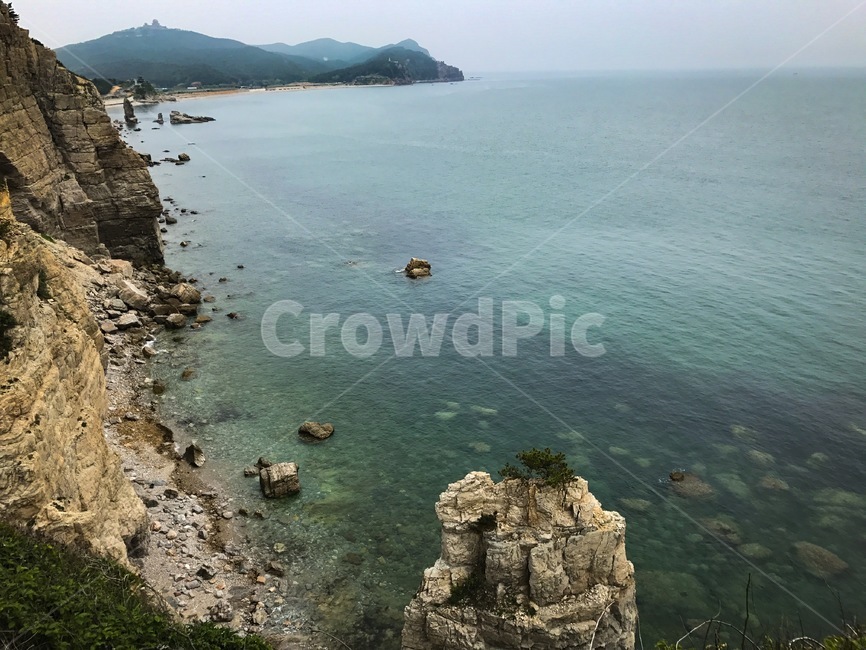 자연,바다,해안,명소,백령도,에메랄드빛,sea,nature,자연,풍경,nature,landscape,promontory,곶,shoreline,해안선,water,물,outdoors,옥외,ocean,대양,land,땅