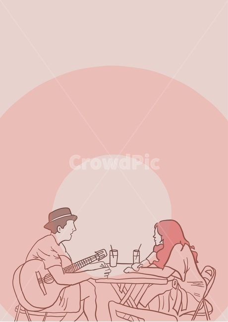 핑크,핑크베경,핑크일러스트,제이슨므라즈,커플일러스트,그래픽,일러스트레이션,graphic,illustration