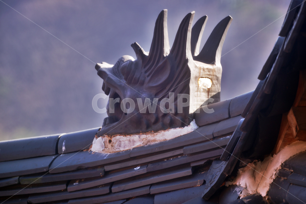 잡상,도깨비상,내림마루,청계사,불교사찰,사찰,절,한옥,기와,의왕시