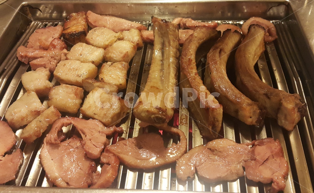 삼겹살,오리,훈제,오리훈제,뼈,food,외식,오겹살,돼지,불판,koreanfood,meal,fock,duck