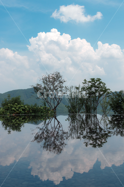 반영,나무,하늘,자연,구름,풍경,자연,풍경,nature,landscape,outdoors,옥외,weather,날씨,water,물