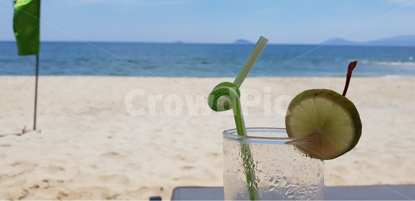 모히또,호이안비치,호이안해변,베트남,동남아,해변,바다,beach,sea,음료수,drink,beverage