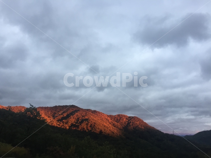 산,자연,풍경,해,노을,자연,풍경,nature,landscape,outdoors,옥외