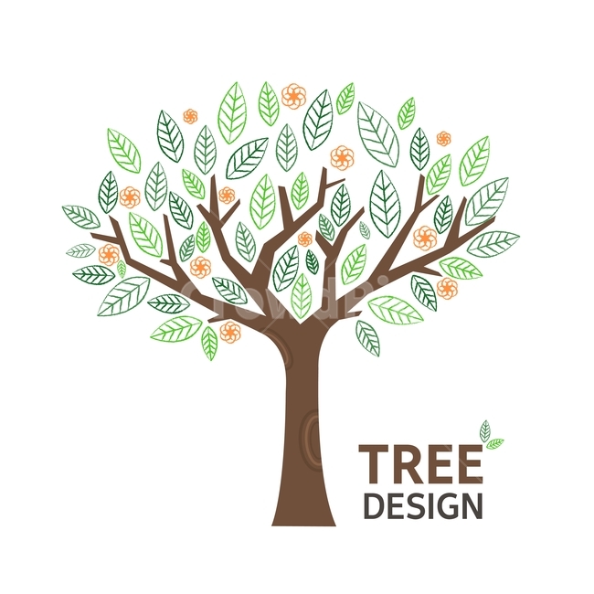 나무,트리,잎,꽃,봄,플랫디자인,일러스트,식물,자연,plants,nature,나무,trees,wood,그래픽,일러스트레이션,graphic,illustration