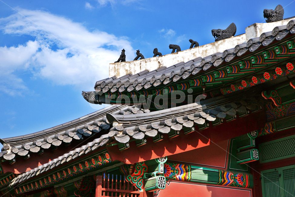 경복궁,강녕전,침전,조선시대,고건축,단청,처마,잡상,푸른하늘,한국전통,한국문화,korean traditional,korean culture,랜드마크,landmark,tourist attraction,한국랜드마크,한국관광지,한국명소,korea landmark,korea tourist attraction,건축물,건물외관,exterior,building,structure,architecture,construction