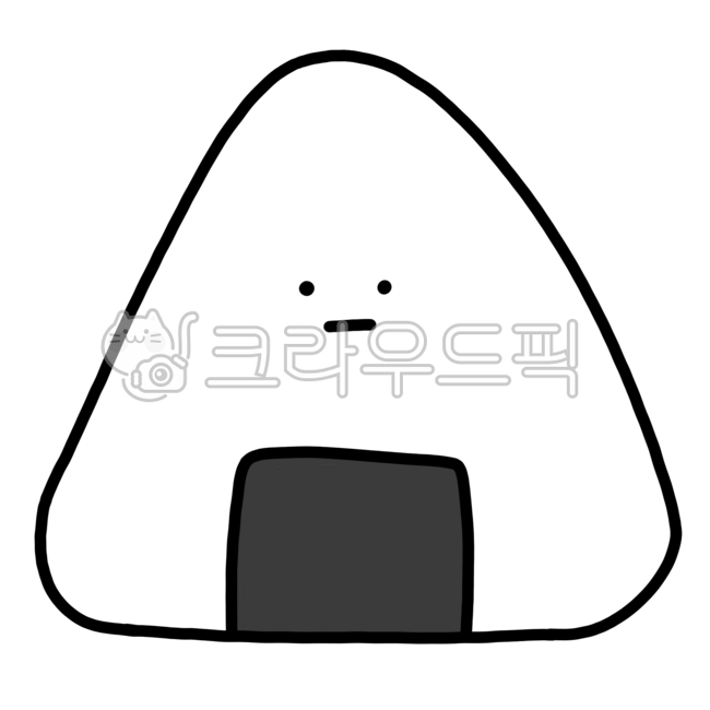 Triangle gimbap,triangle gimbap character,Samgim,food character,rice