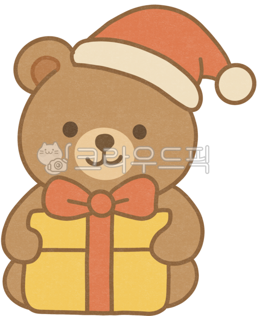 곰,선물,크리스마스,귀여운,따뜻한,겨울,색연필느낌,포근한,파티,트리,연말,감성,동물친구,cute,산타모자,홀리데이,메리크리스마스,웃음,미소,즐거운,눈,12월,곰돌이,선물상자