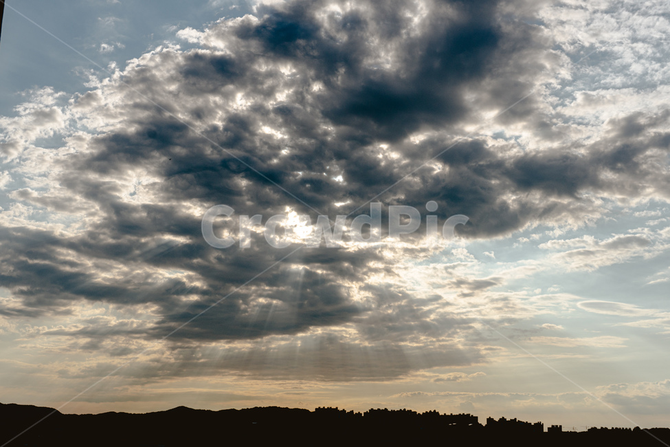 하늘,빗내림,구름,sky,신성한