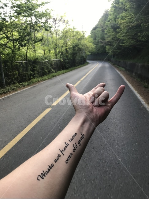 헤나,타투,산길,풍경,팔,사람,인물,인간,human,person,신체일부,몸,body