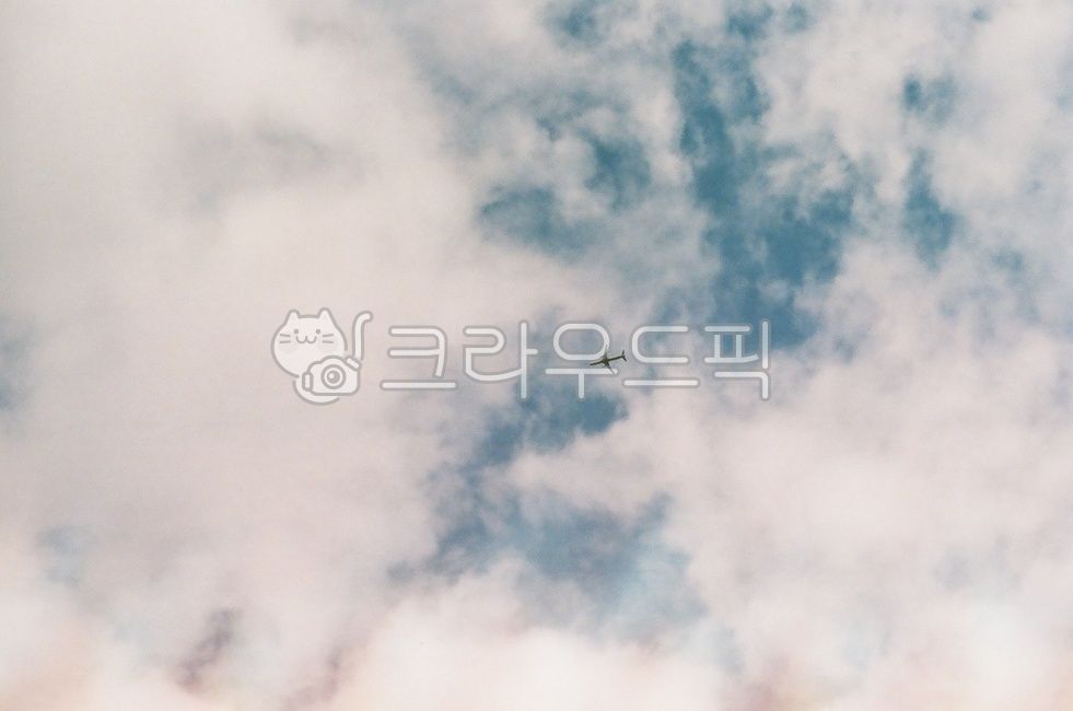 하늘,구름,비행기,필름카메라,sky,airplane,film