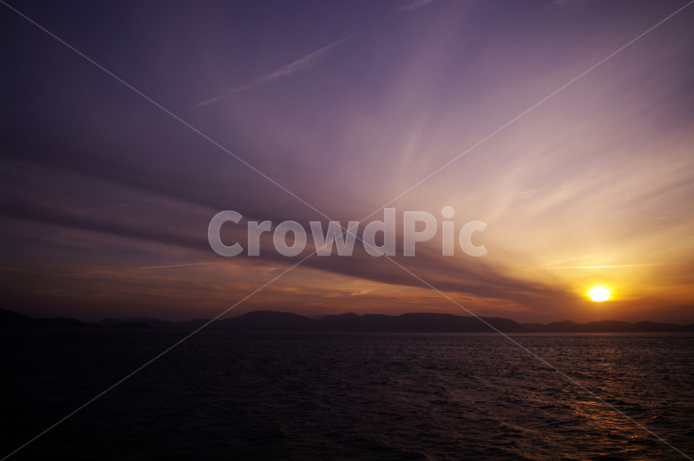 바다,풍경,섬,노을,하늘,구름,color,일출,sunrise,자연,풍경,nature,landscape,outdoors,옥외,flare,플레어,light,빛,sunlight,햇빛,sky