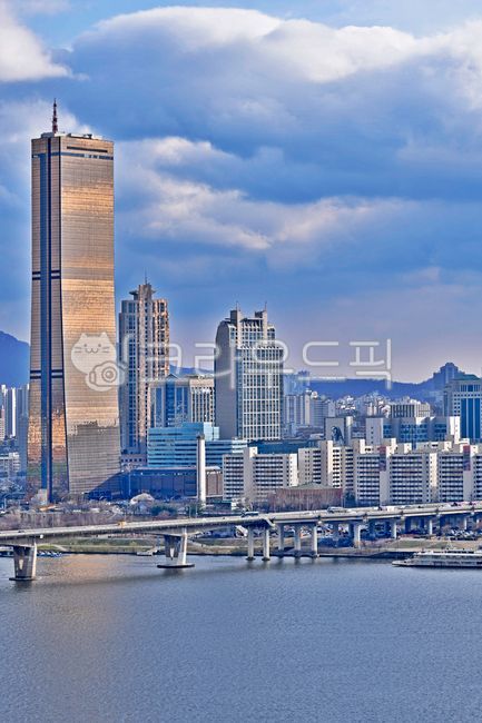 Wonhyo Bridge,Yeouido,cityscape,building,Seoul cityscape,Han River
