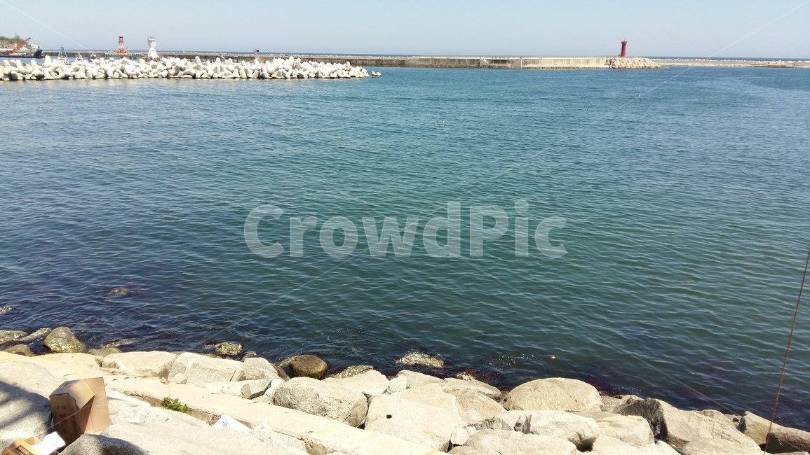 water,바다,등대,하늘,물,sea
