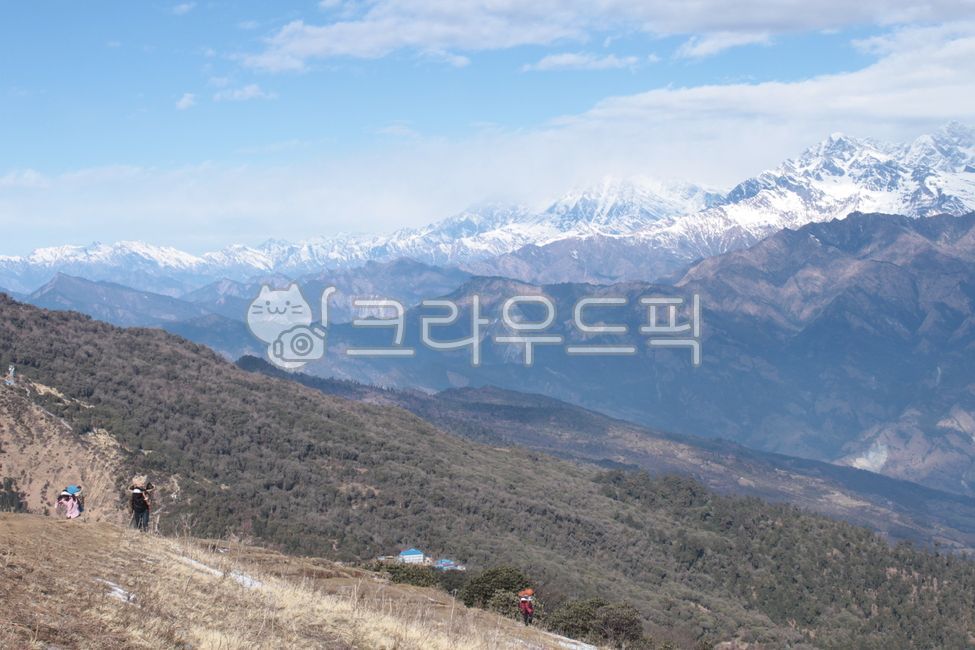 snow mountain,snow scene,Nepalese landscape,trekking,Himalayas