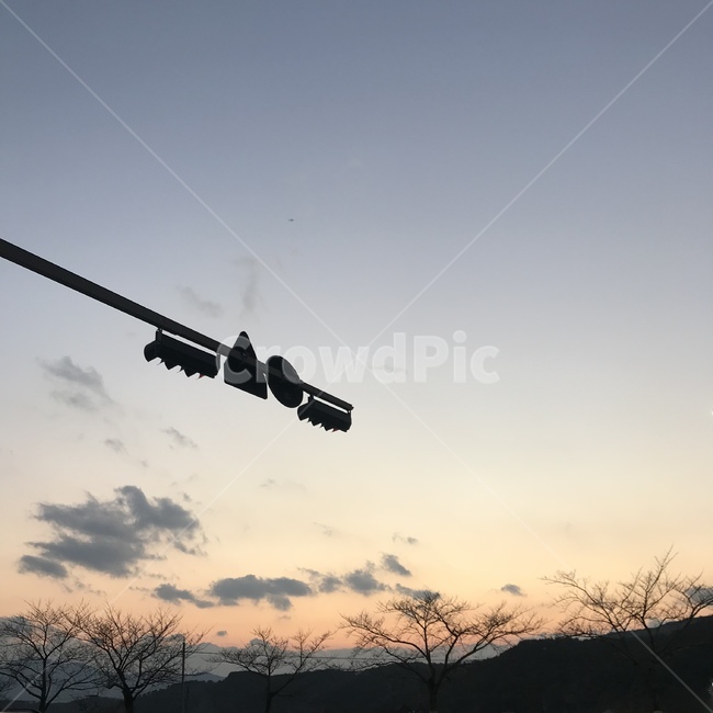 하늘,구름,경주,신호등,노을