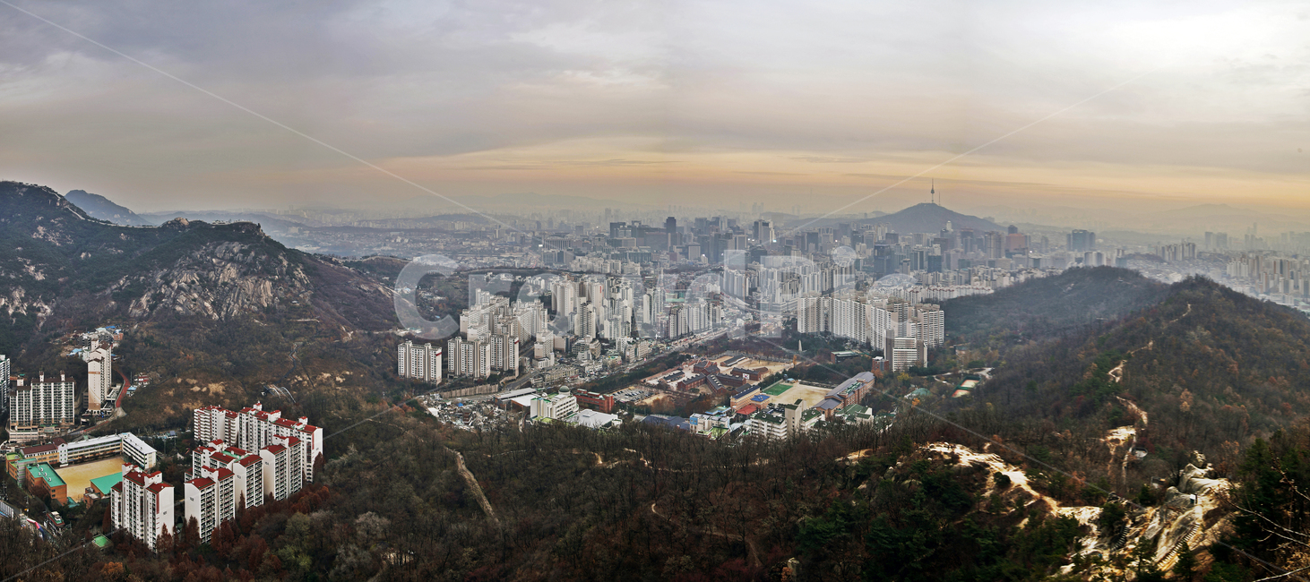 도심풍경,서울,서대문구,안산,건물,아파트,노을,석양,파노라마,인왕산,도시,풍경,city,landscape,한국도시풍경,한국도시경관,korea cityscape