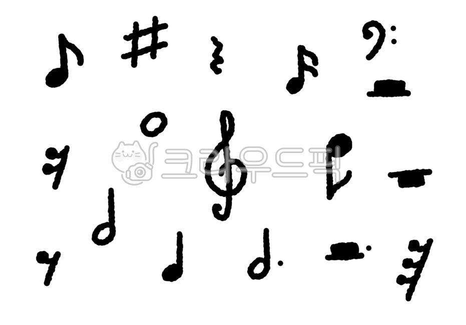 음표, 음악, 리듬, 노래, 악기, 사진,이미지,일러스트,캘리그라피 - rudnf0918작가