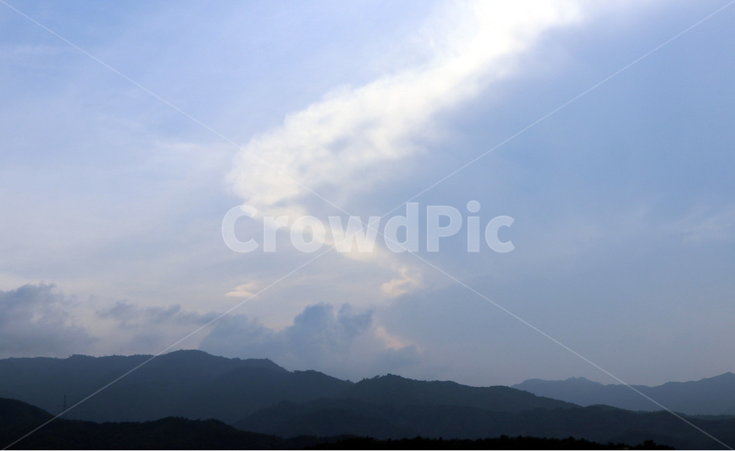 산,산봉우리,하늘,구름,배경화면