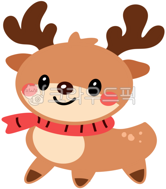 Rudolph,Rudolph the Reindeer,Rudolph character,Rudolph illustration,Christmas,Christmas Day,Merry Christmas,December 25,Christmas elements,scarf,winter,deer character