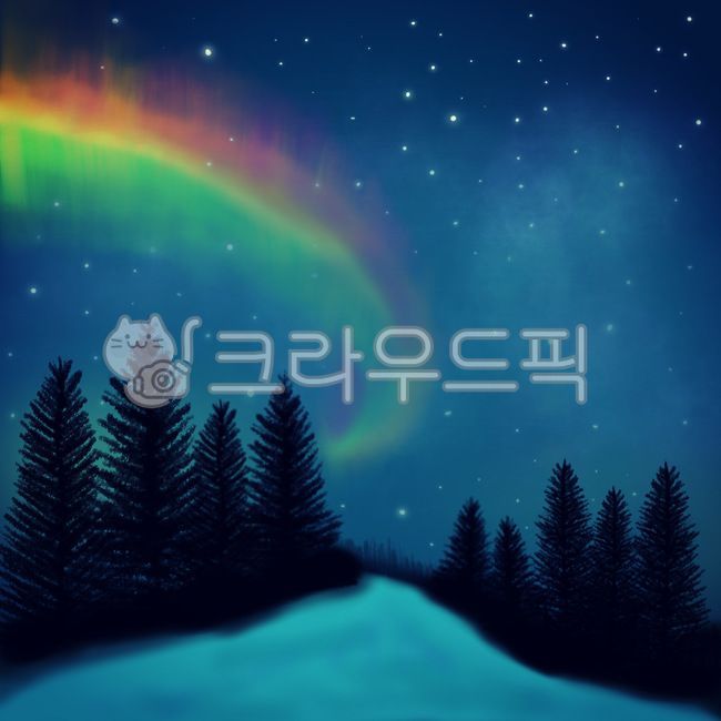 오로라,오로라그림,밤하늘그림,ororaillust,illustration,skyillust,nightsky,orora