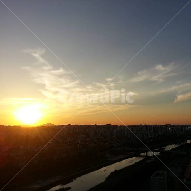 전경,도시,석양,해질녁,노을,저녁,풍경,분위기,landscape,nature,sky,panorama,cloud,evening