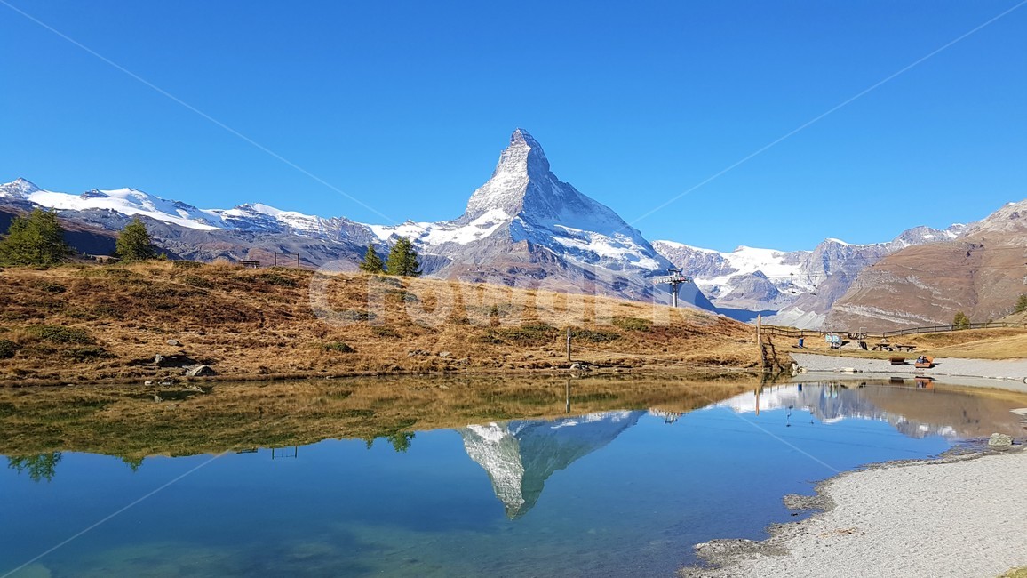 호수,미러링,설산,마테호른,체르마트,스위스,자연,트레킹,명산,관광명소,matterhorn,zermatt,만년설,대자연,겨울,계절