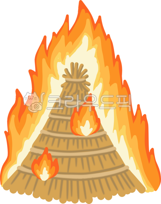 First full moon,burning the moon house,Daeboreum,event,Daeboreum event,moon house burning drawing,moon house burning illustration,hand drawing