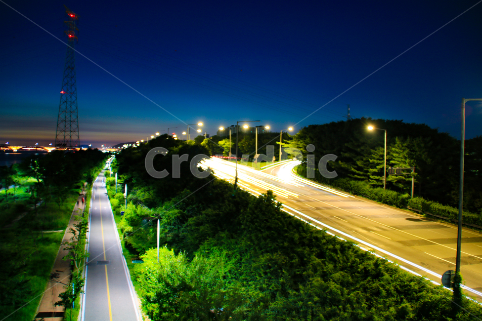 도로,길,서울한강공원,저녁,불빛,야경,밤,풍경,nightscape,night,landscape,교통,교통수단,traffic,transportation,road,freeway,고속 도로,highway,고속도로