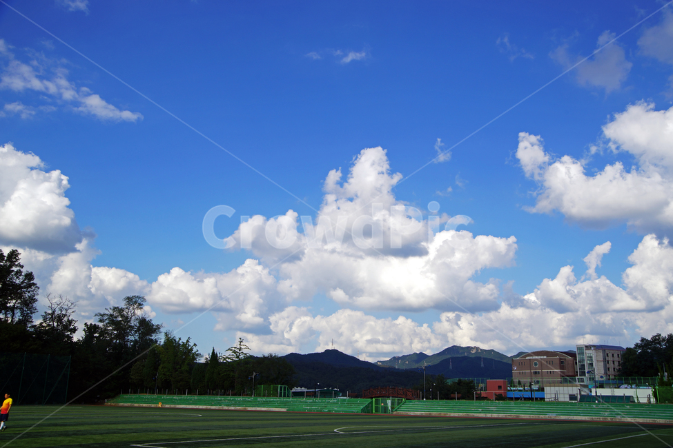 구름,하늘,흰구름,의왕시,자연,푸른하늘,체육공원,축구장,인조단디,뭉게구름