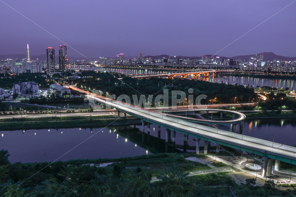 서울,야경,도시,응봉산,해질녘,도시풍경,서울풍경,nightscape,seoul,cityscape,sunset,보라빛,도심,도심풍경,밤,장노출,자동차궤적,도로,한강,한강야경