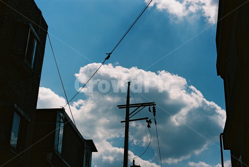 필름,하늘,구름,전봇대,풍경,도시,풍경,city,landscape
