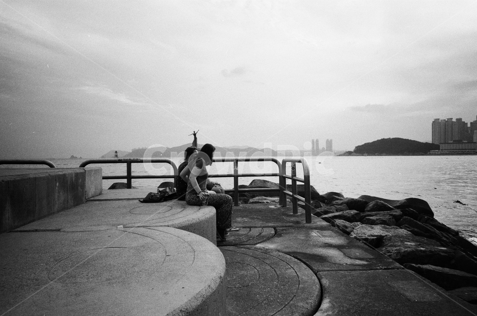 흑백,필름,바다,인간,사람,흑백,모노톤,monochrome,black and white