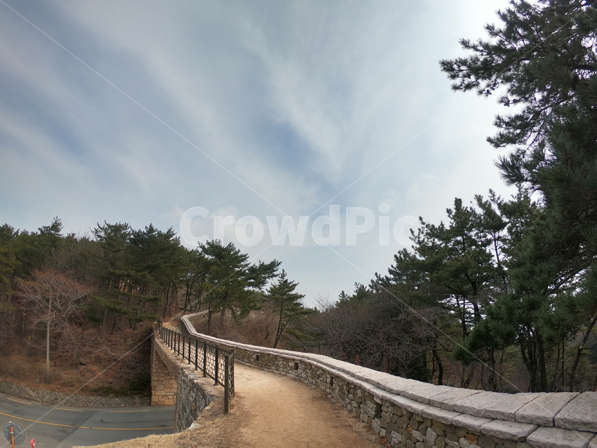 산,자연,성벽,등산로,금정산