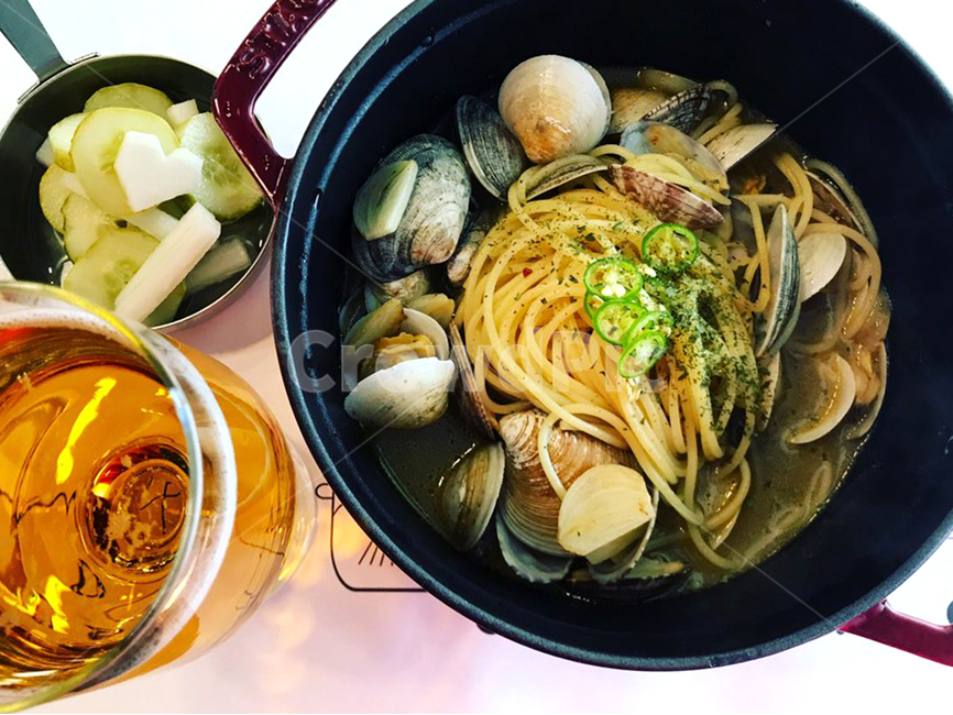 파스타,조개,봉골레파스타,맛집,세련된,맛있는,식사,food,음식,dish,요리