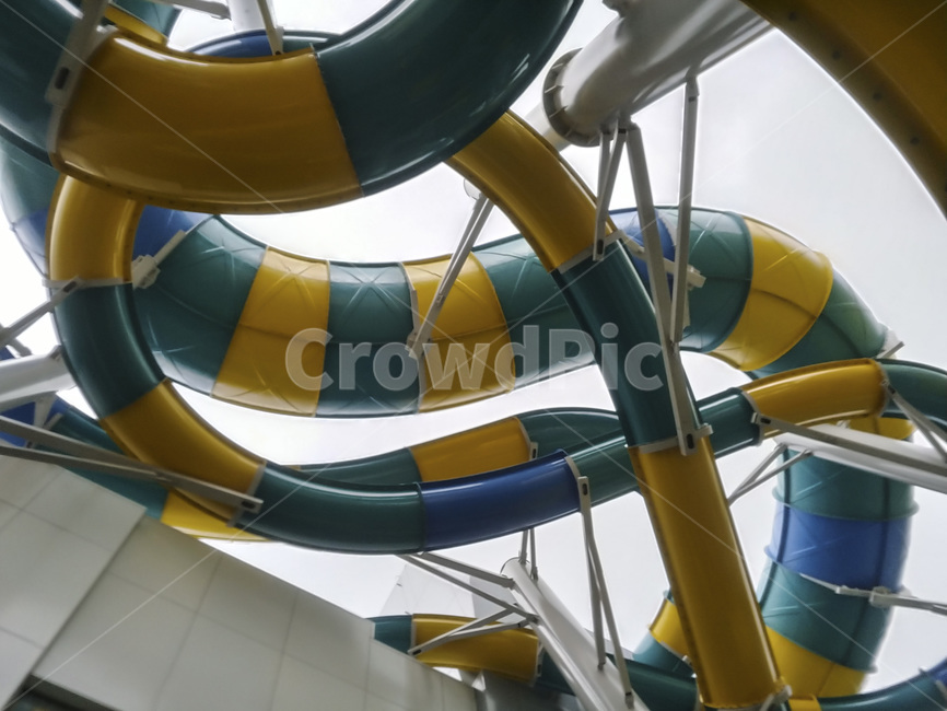 롤러코스터,물놀이,곡선,노랑,휴가,놀이공원,놀이동산,놀이터,amusement park,playground