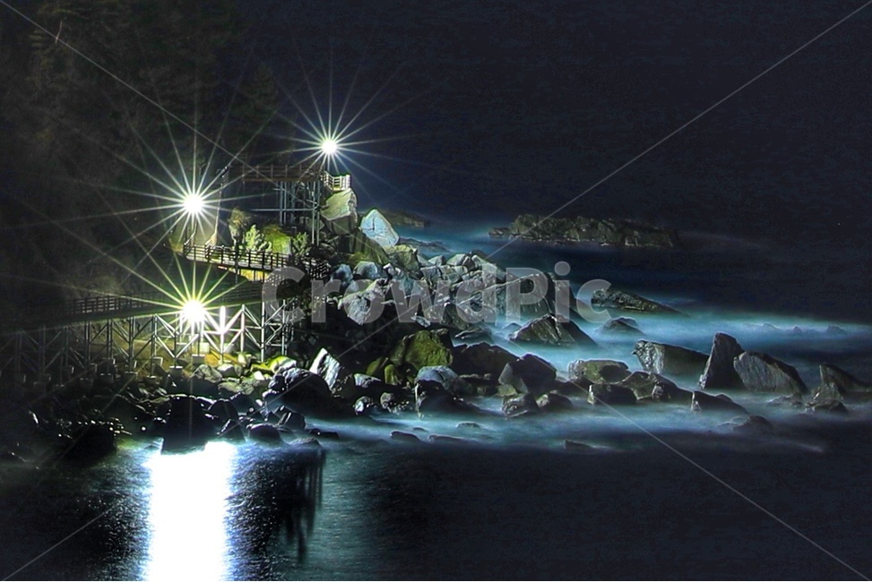 rock,East Sea,Beach,night sea,sea night view