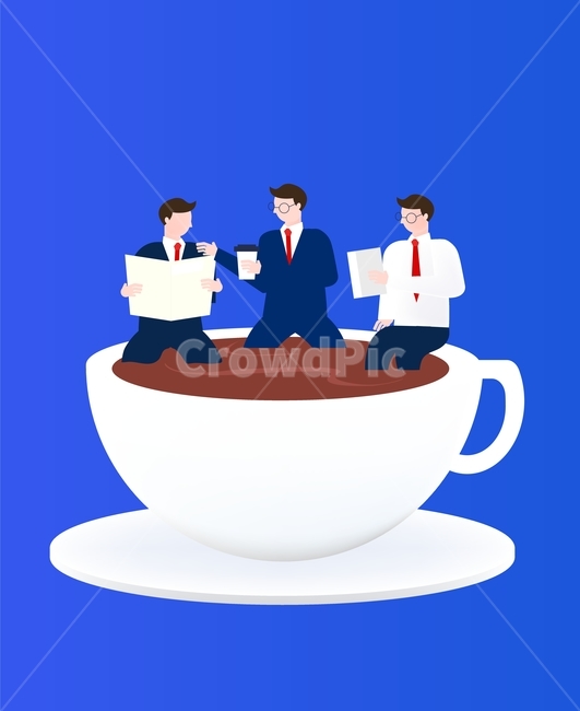 신문,머그컵,커피,직장인,회사원,비즈니스,인포그래픽,일러스트,산업,industry,industrial,비즈니스,사업,business,service,work,그래픽,일러스트레이션,graphic,illustration