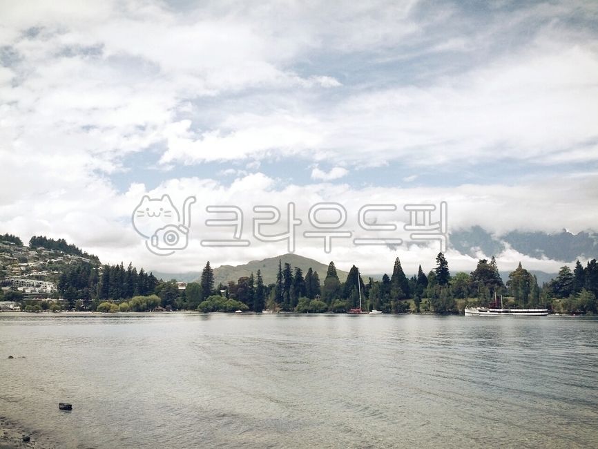 뉴질랜드,퀸스타운,퀸즈타운,호수,아침,감성,newzealand,queenstown,tree,lake,water,물,outdoors,옥외