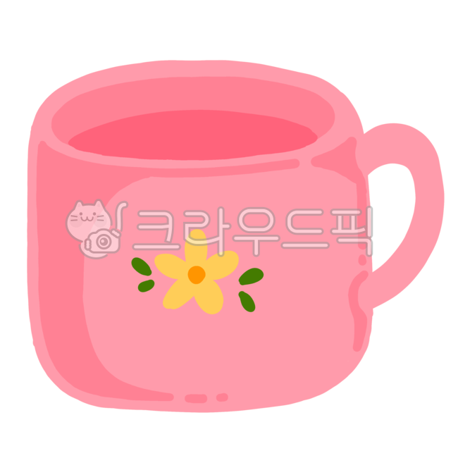 일러서트,손그림,스티커,다꾸,꾸미기,png,아이콘,장식,디자인요소,cup,컵,찻잔,컵일러스트,머그컵,물컵,꽃,꽃무늬,꽃그림