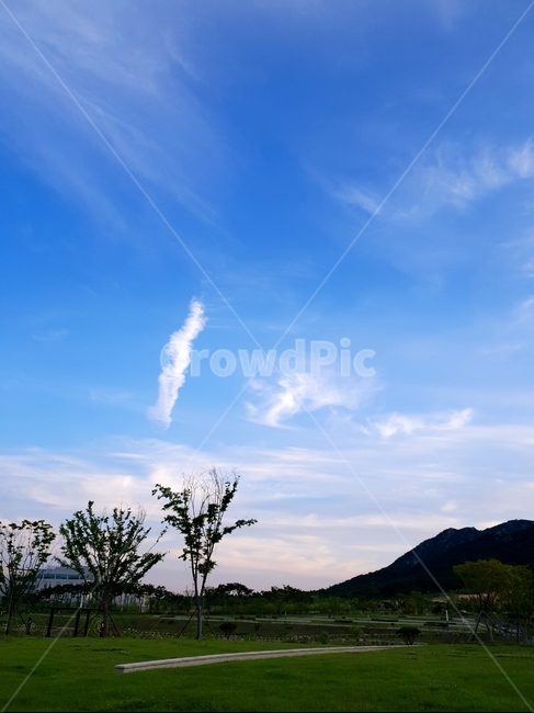 홍예공원,공원,구름,파랑하늘,풍경,봄,자연,풍경,nature,landscape,outdoors,옥외,field,들,grassland,목초지