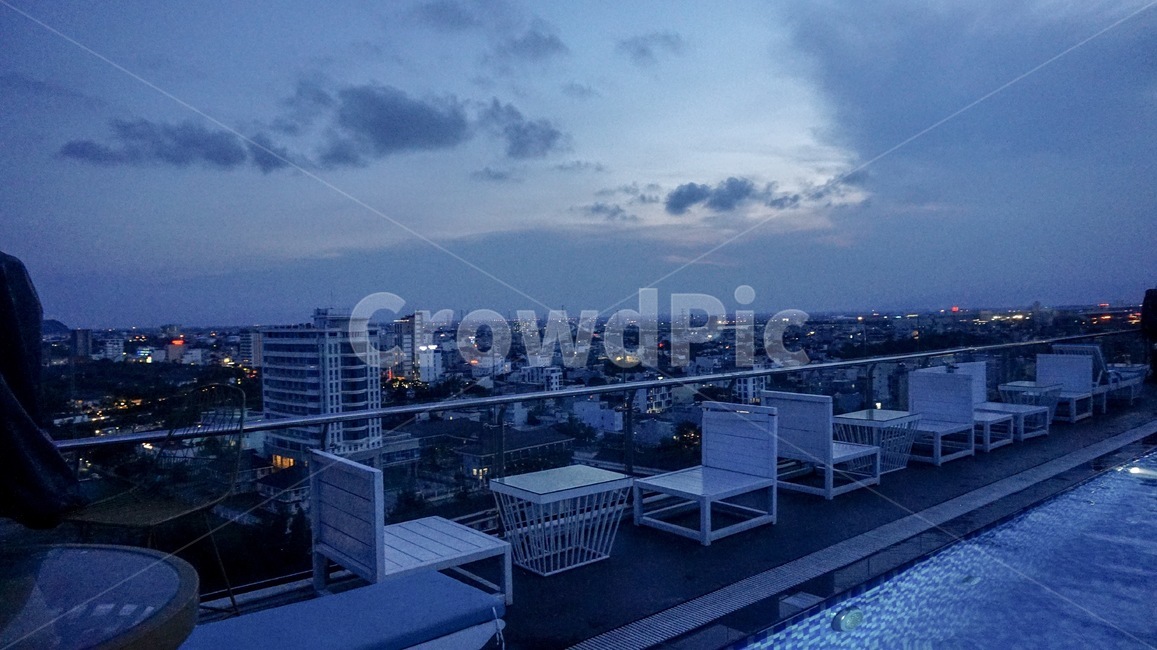 호텔,수영장,구름,하늘,베트남,다낭,sunset,sky,옥상