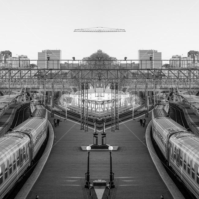 합성,기차,흑백사진,철길,train
