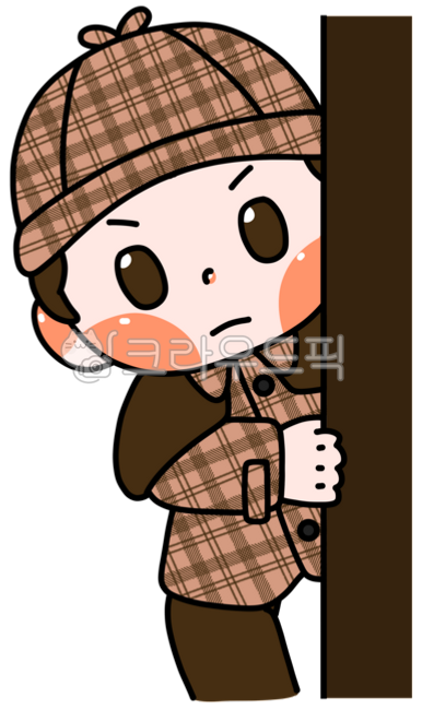 귀여운,귀여움,귀염,깜찍,그림,일러스트,탐정,추리